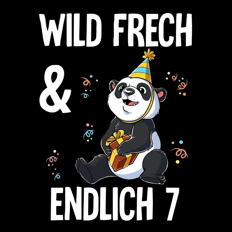 7. Geburtstag Panda Wild Frech Und Endlich 7 Jahre
