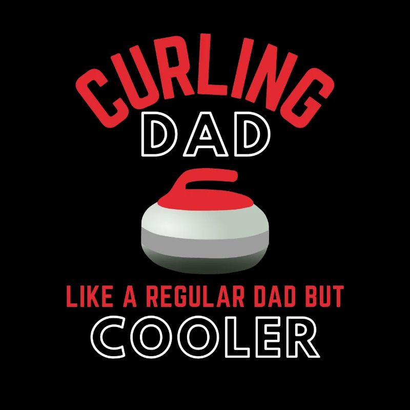 Curling Daddy Father Curling Player