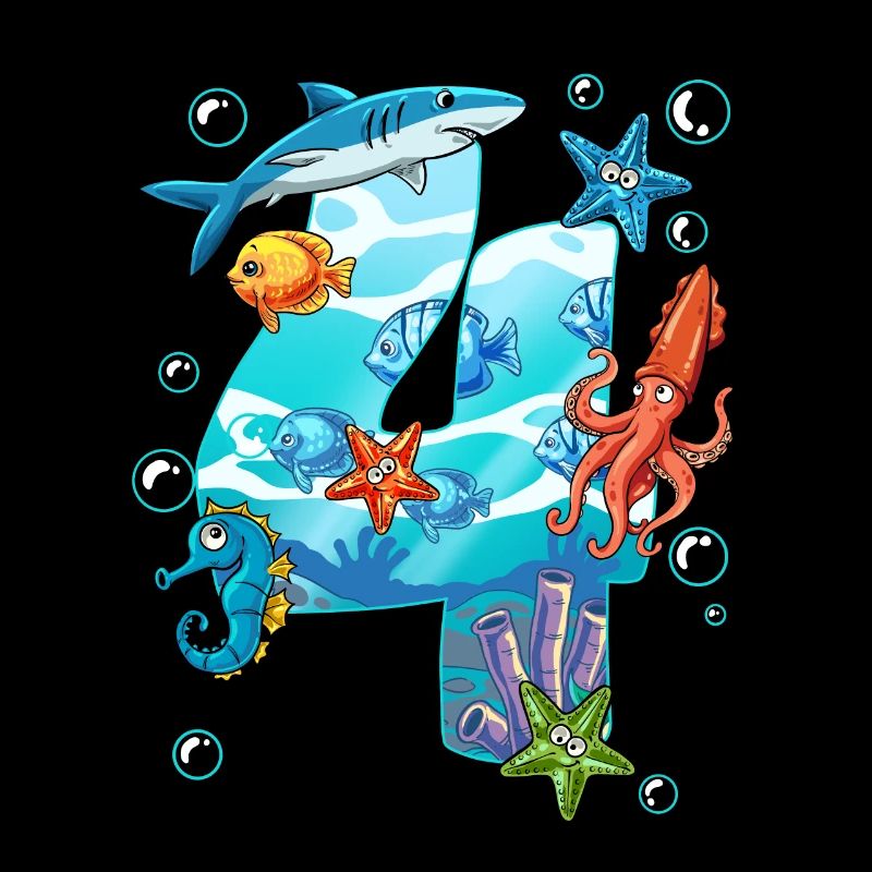 4e anniversaire créatures marines