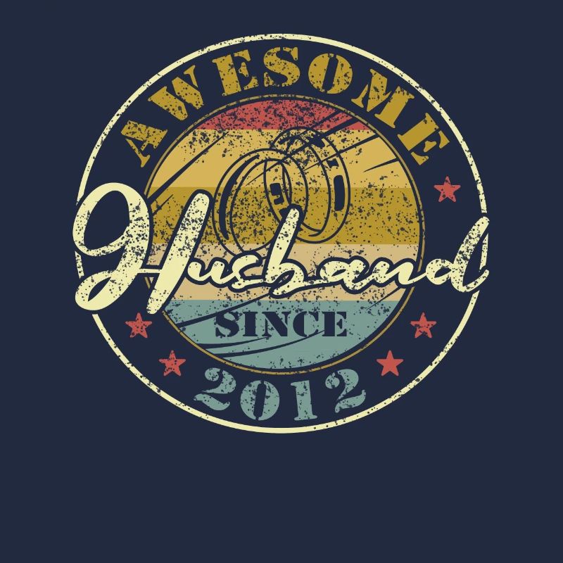 12ter Hochzeitstag toller Ehemann seit 2012 Retro