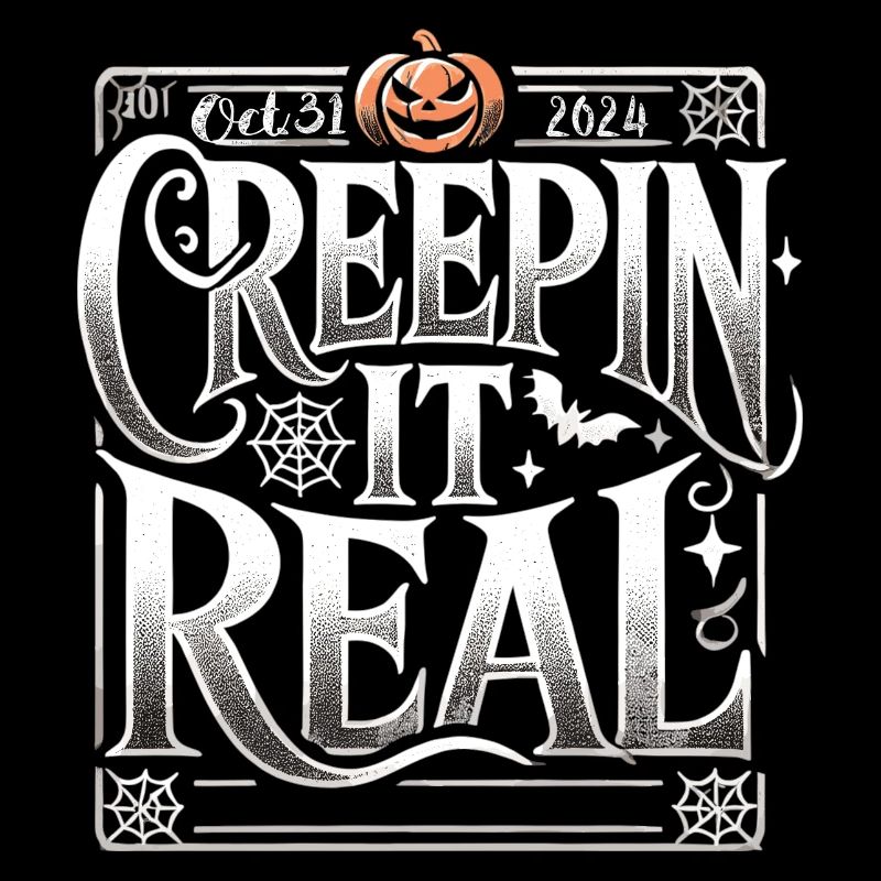Creepin' It Real - Elegant Halloween Shirt