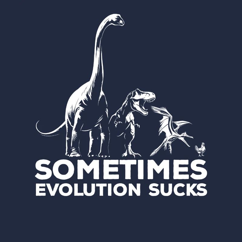 Parfois, l’évolution craint - Dinosaure - Poulet