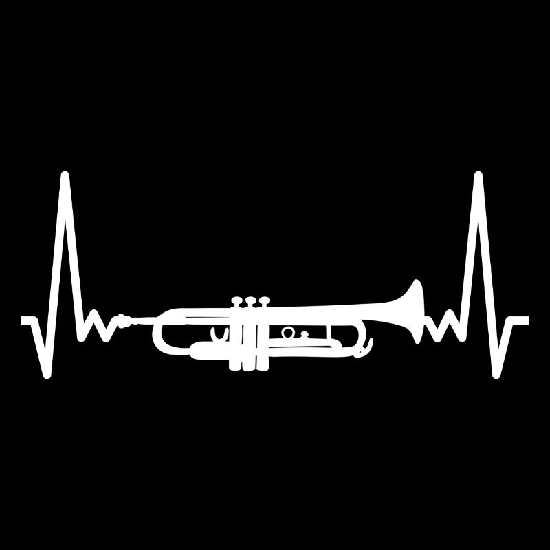 Trompete Herzschlag EKG Trompeter Blasinstrument