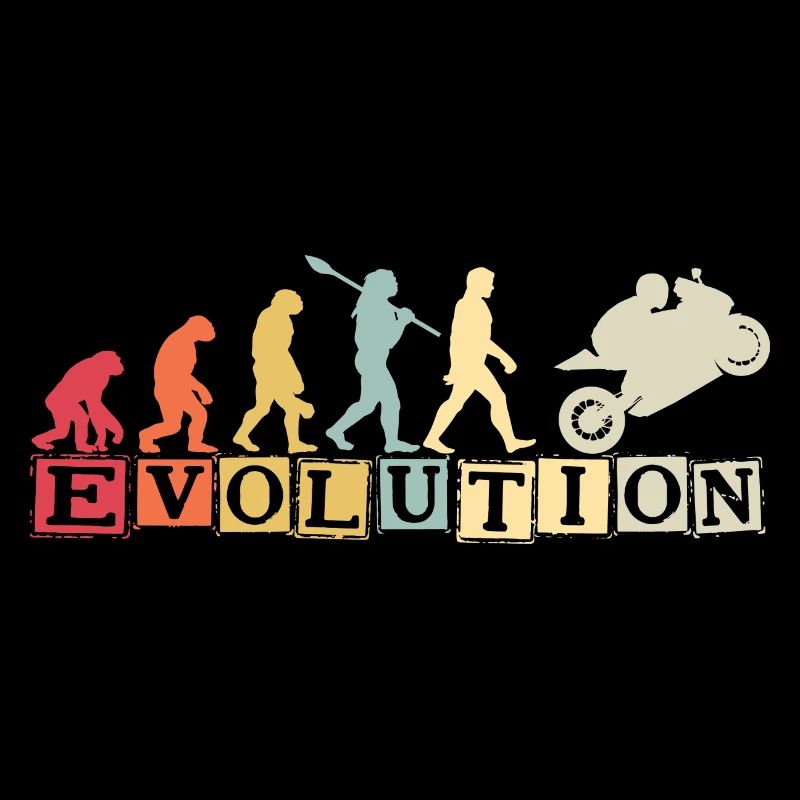 Motorcycle Evolution Vintage Superbike Biker