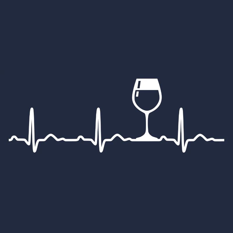 Wein vorhanden EKG Herzschlag Herzfrequenzfrequenz