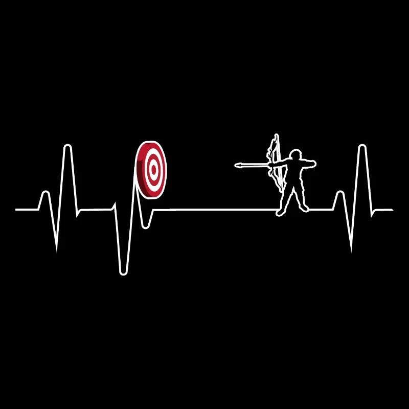 Archery Heartbeat Shirt Gift Arrow & Bow