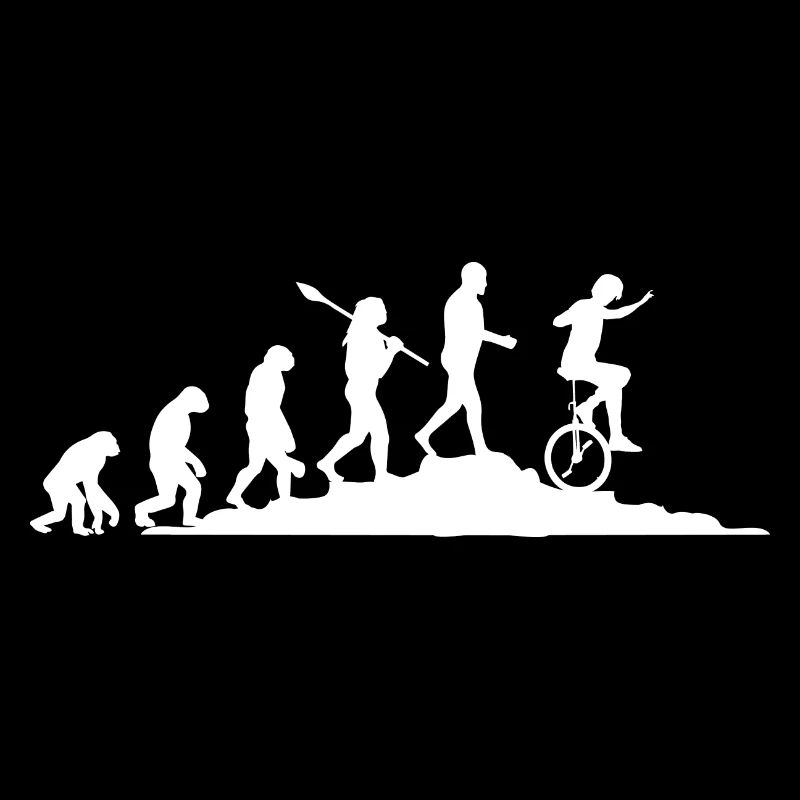 Evolution Einradfahrer