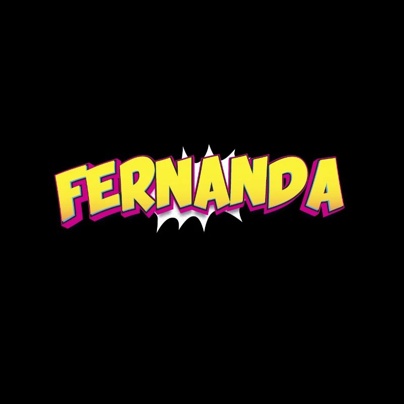 Fernanda benutzerdefinierter Name Comic-Stil Pop-Art,