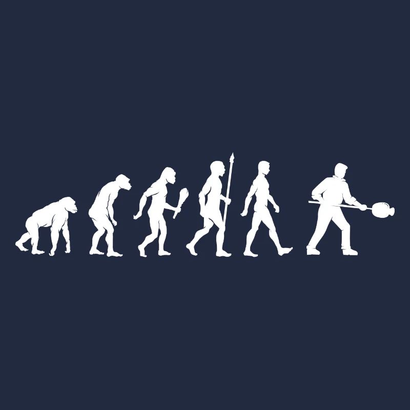 Lustige Glasbläser Evolution Glaser Geschenkidee