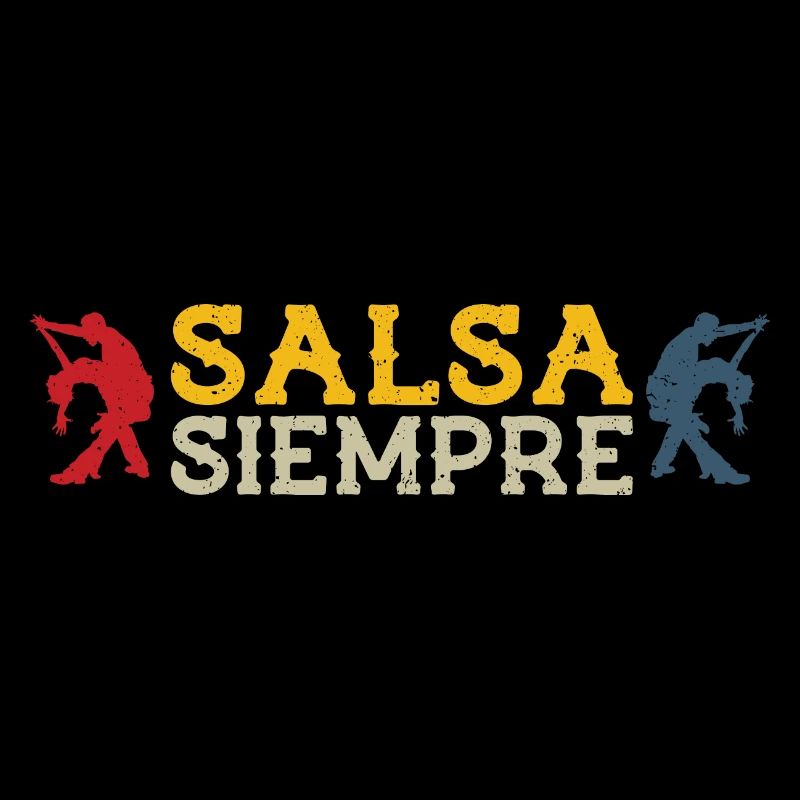 Salsa siempre - cadeau rétro de danseur de salsa