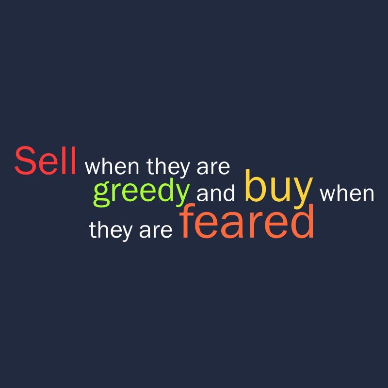 Sell when they are greedy and...