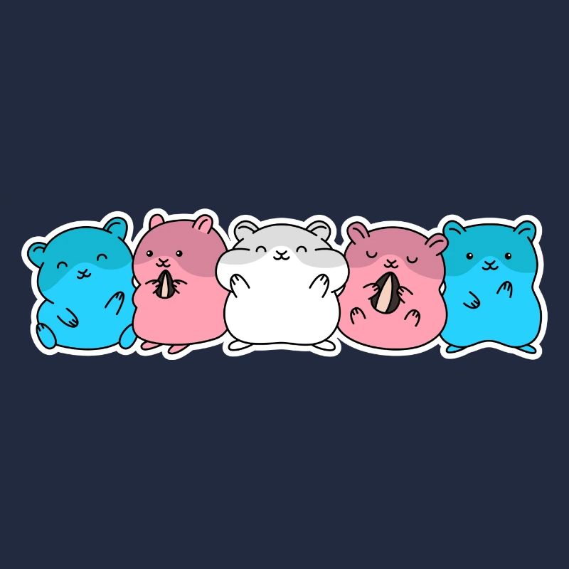Conception de hamster trans pour les personnes trans