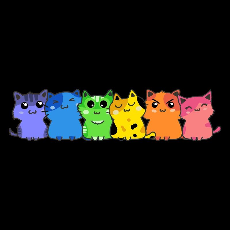 LGBT Katze Regenbogen schwul lesbisch Kätzchen