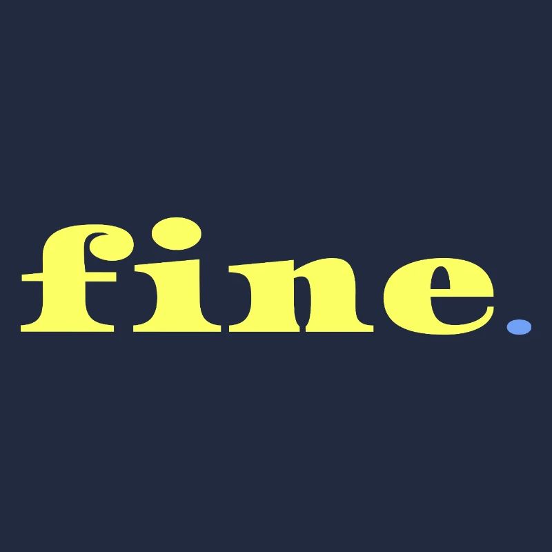 Alles gut Statement Ironie Minimal Spruch