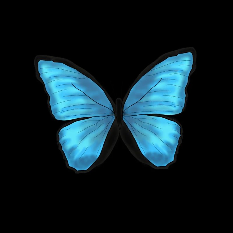 Papillon Papillon Animal Bleu