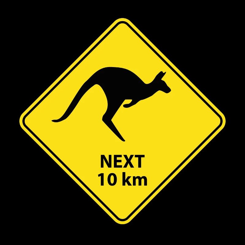 Känguru Australien Schild
