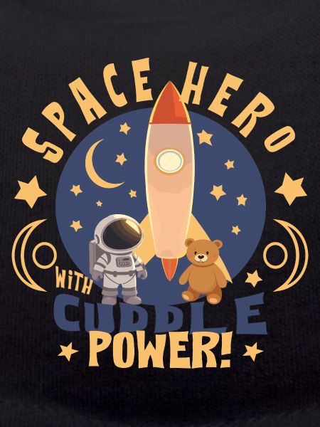 Astronaut with teddy bear