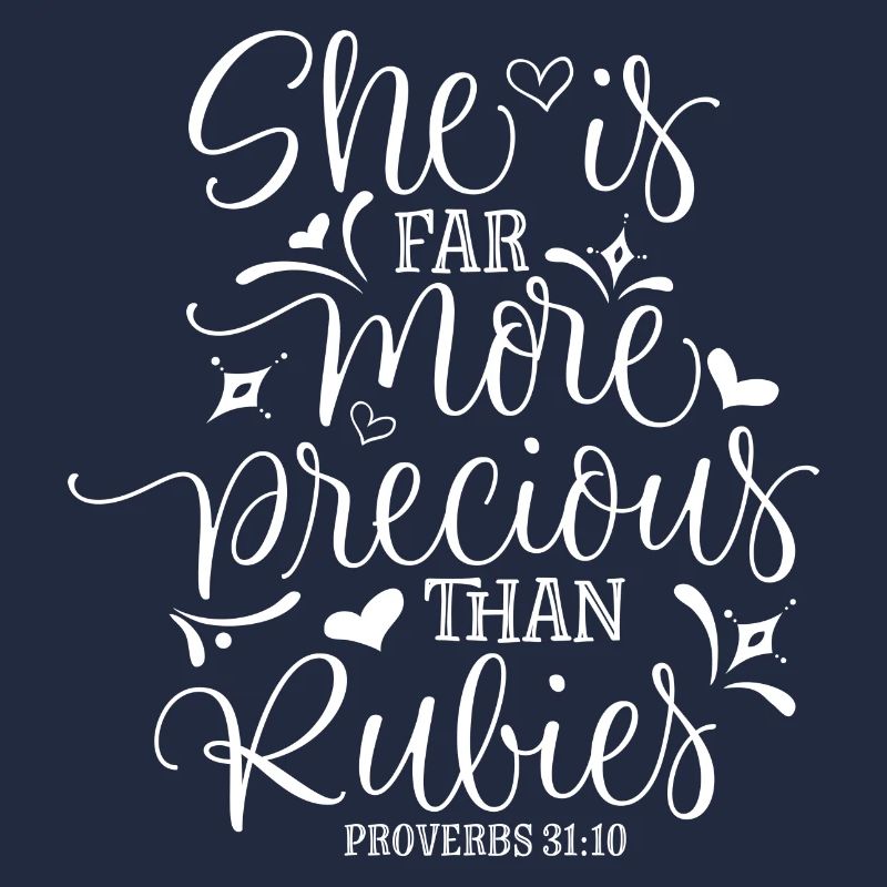 Elle est beaucoup plus précieuse que rubis