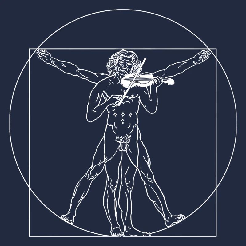 Violon violon Vitruvian Man Violon Da Vinchi