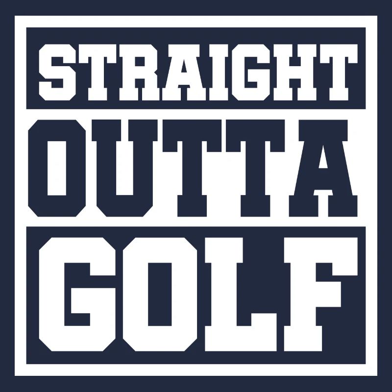 Straight outta Golf Geschenk Auto Golfen