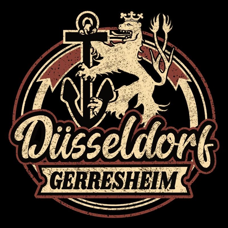 Gerresheim Logo Düsseldorf Retro