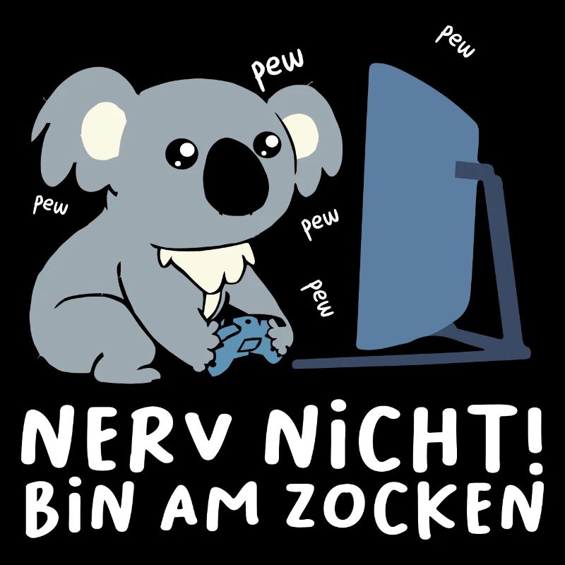 Bin am Zocken Gaming Koala