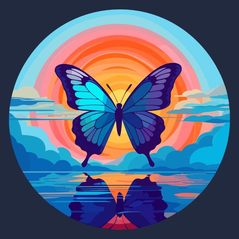 Morpho Papillon Bleu