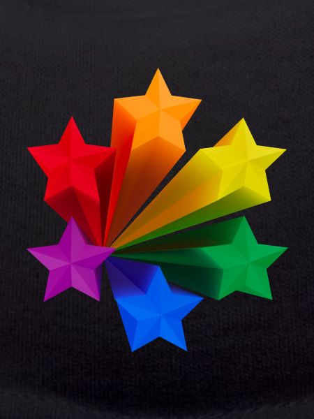 Dynamic Rainbow Stars LGBT