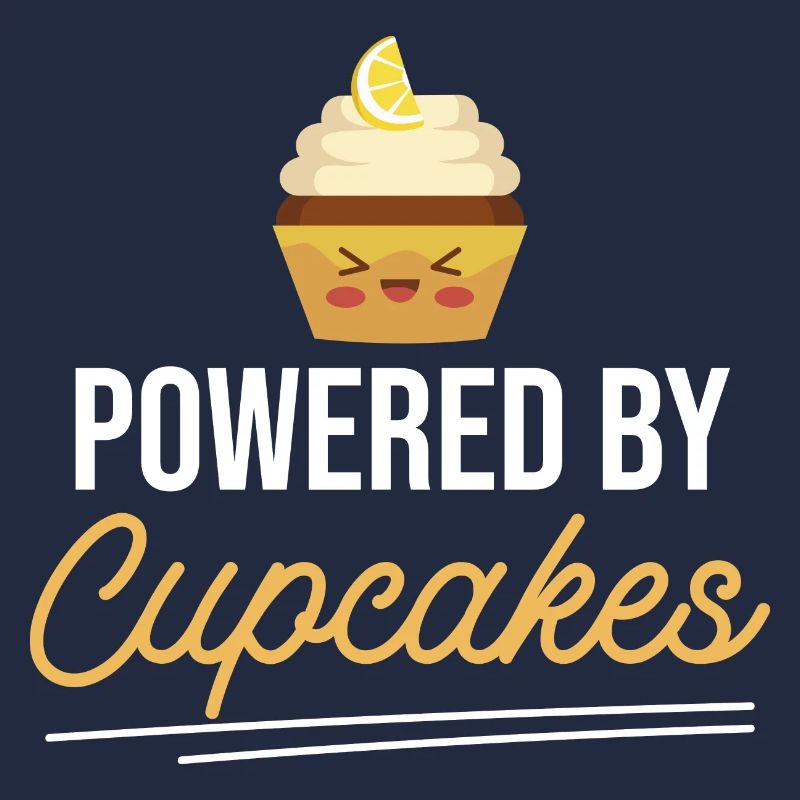 Baking Baker Pastry Chef Funny Powered By Cupcakes