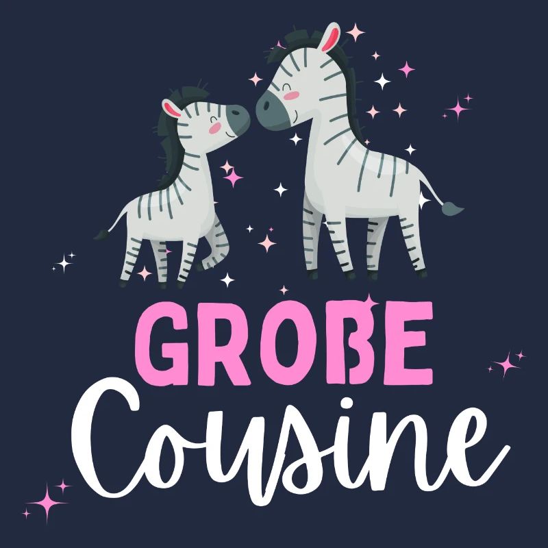 Ich werde große Cousine 2024 Zebra Loading Süß