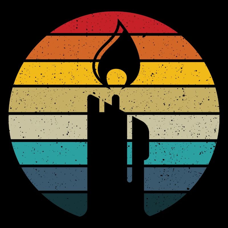 Candle retro sunset candle making diy candle