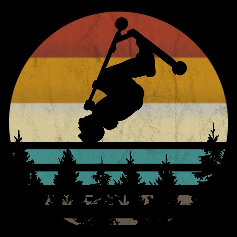 Stuntscooter Stunt Scooter Tretroller retro vintag