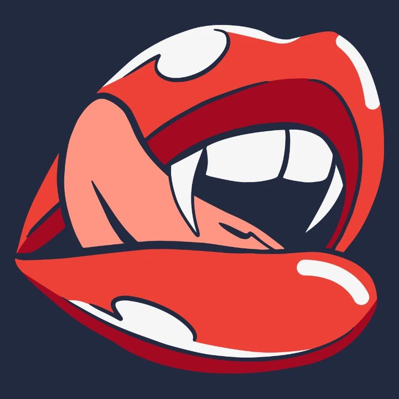 Halloween Bite Lips