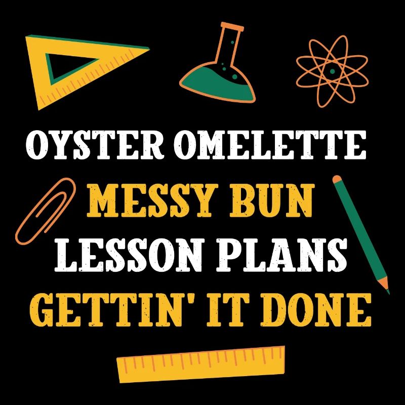 Oyster Omelette Messy Bun Plans de leçon Drôle