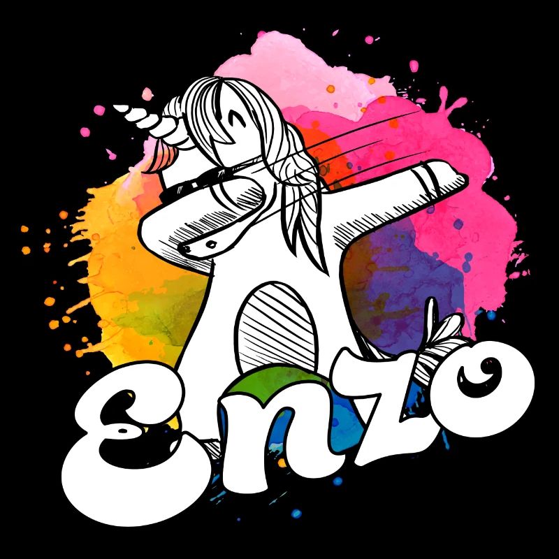 ENZO - Beautiful Boy Name with Cool Unicorn