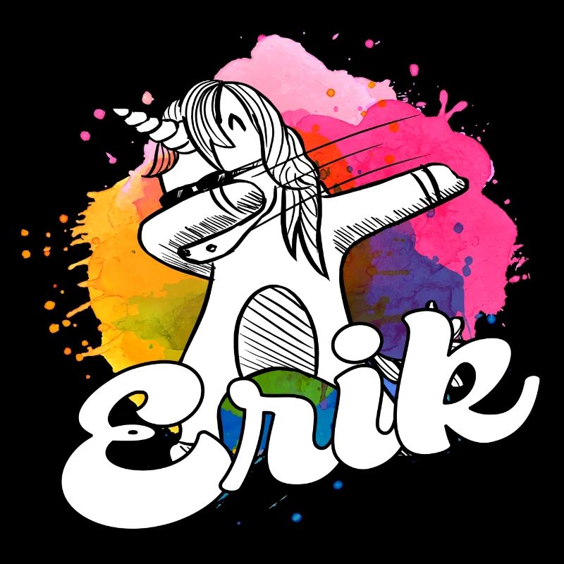 ERIK - Beautiful Boy Name with Cool Unicorn