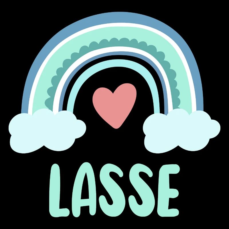 Lasse Name Regenbogen Baby