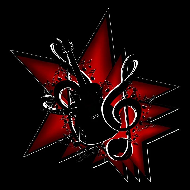 Star Guitar clef