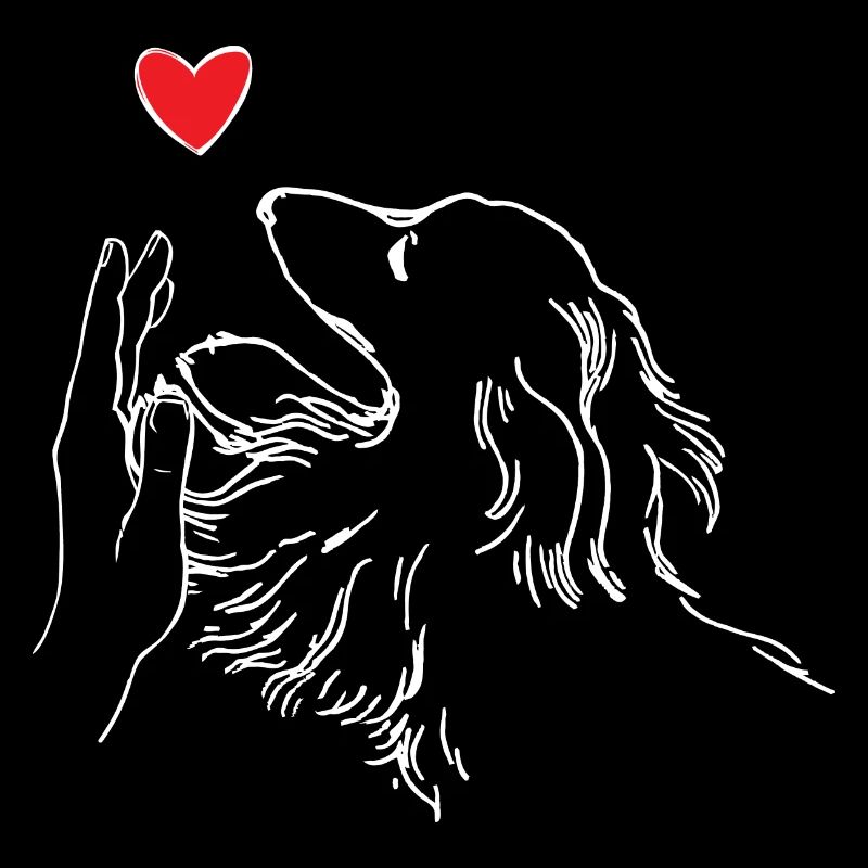 Dachshund Heart Hand Dachshund High Five