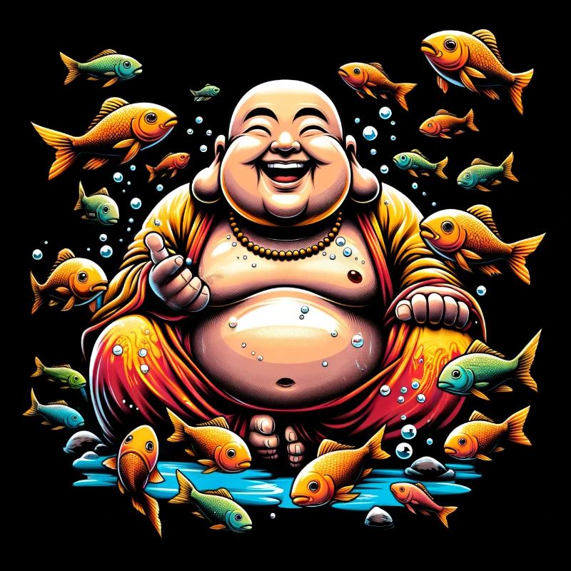 Buddhism and the underwater world - peaceful