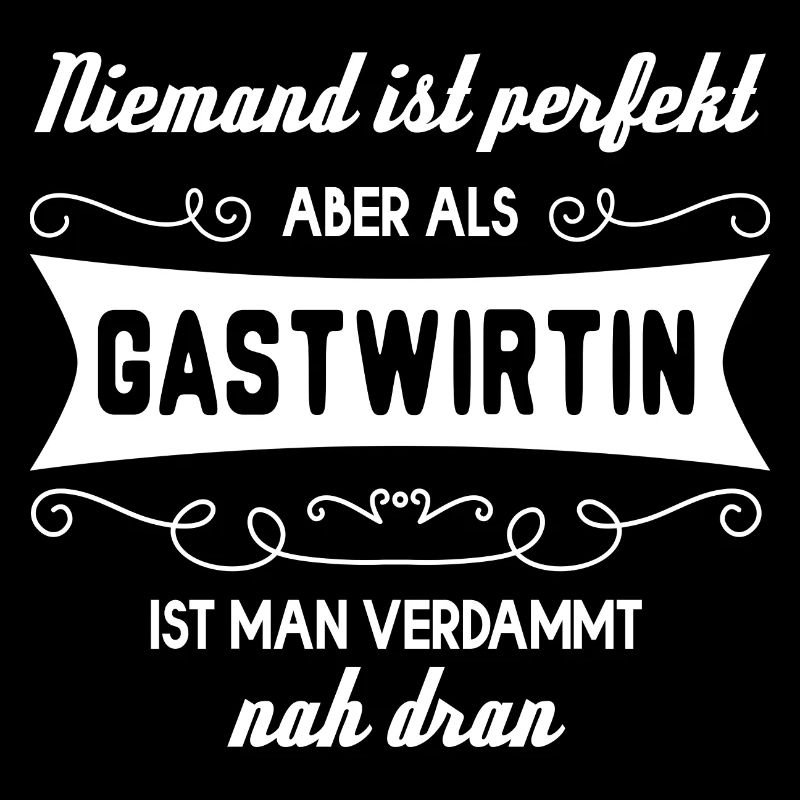 Gastwirtin Restaurant Kneipe Spruch Geschenk