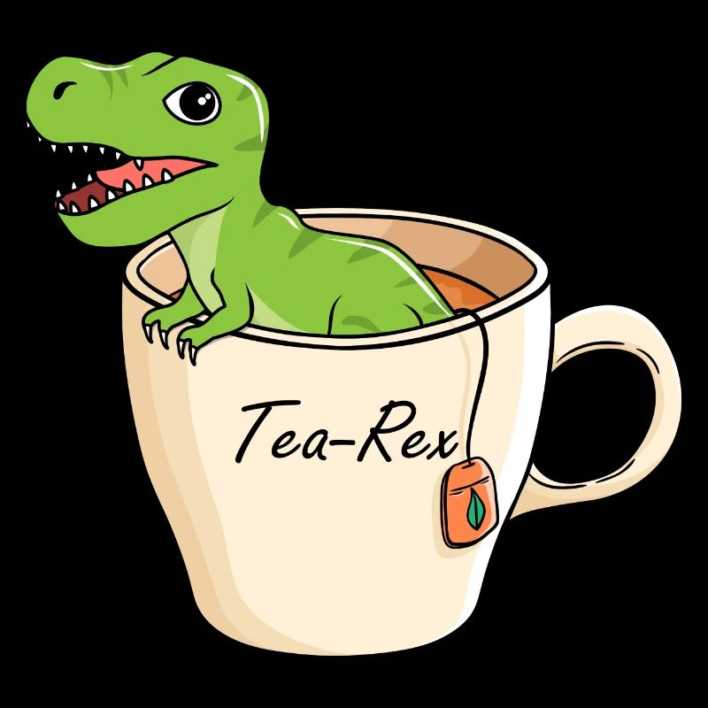 Tea-Rex Süßer T Rex Dinosaur Dino Tee Liebhaber