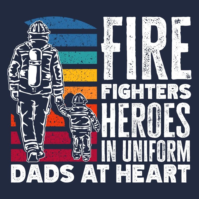 Des pompiers héros en uniforme papas dans l’âme