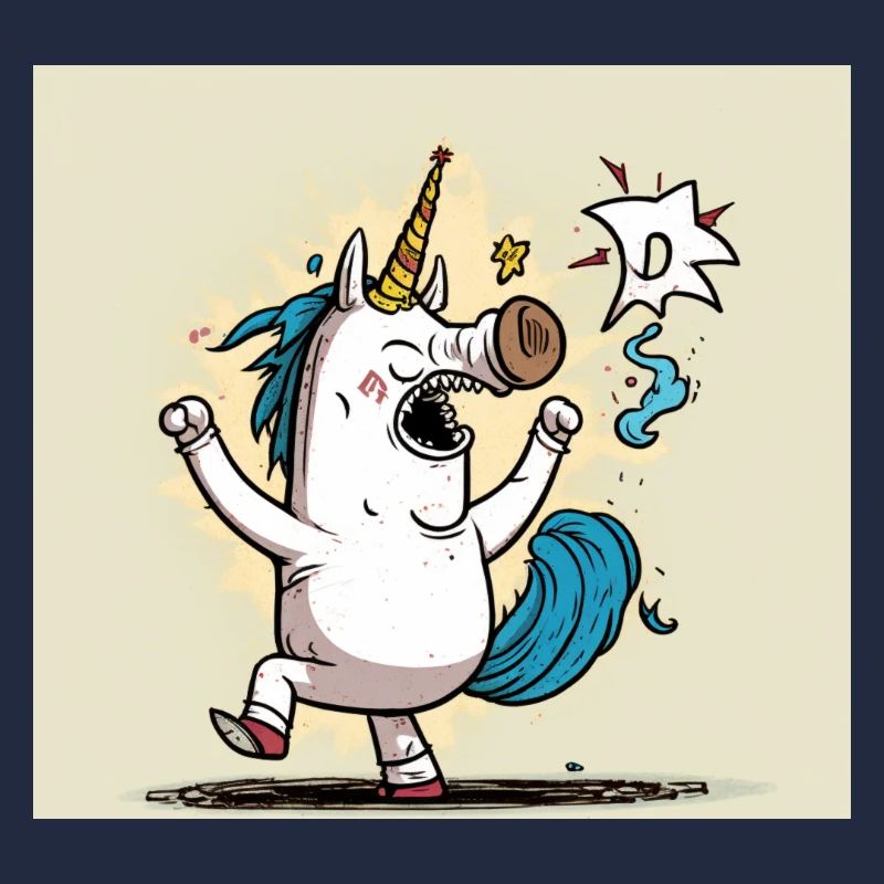 Comic Einhorn! Geschenkidee, Lustig