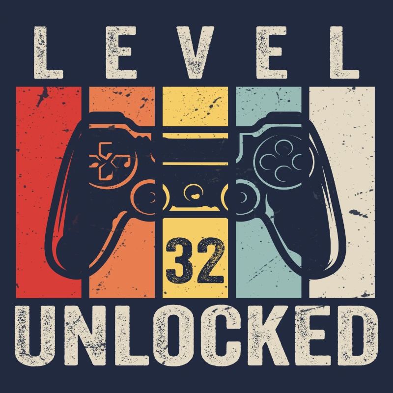 Level 32 Unlocked 32 Jahre Geburtstag Geschenk