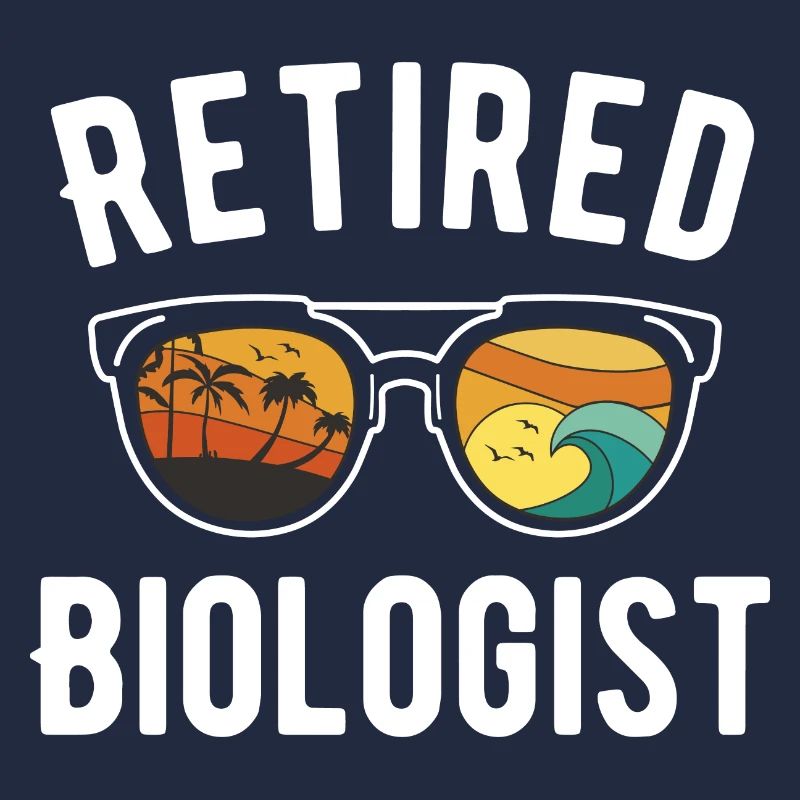 Chemise de retraite de biologiste de plage