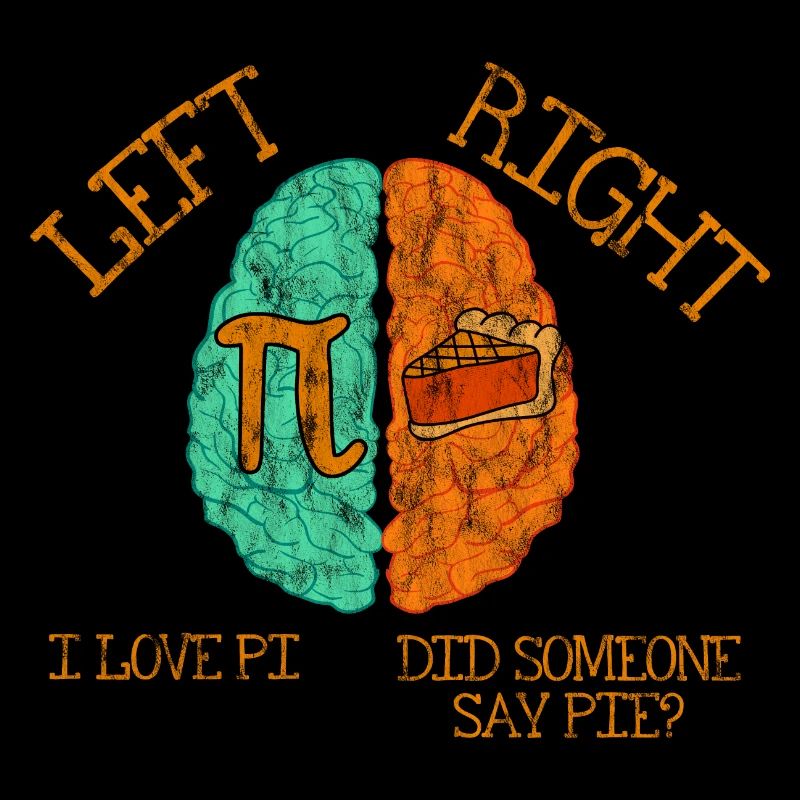 Left I Love Pi, Right Did Someone Say Pie 3