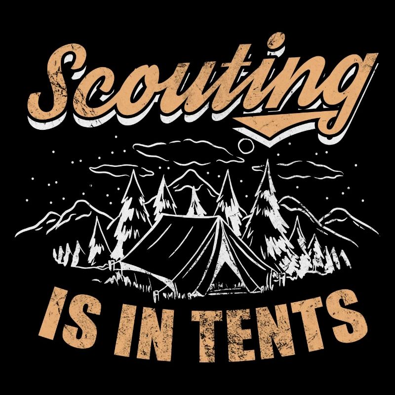 scouting is in tents Design for a scout