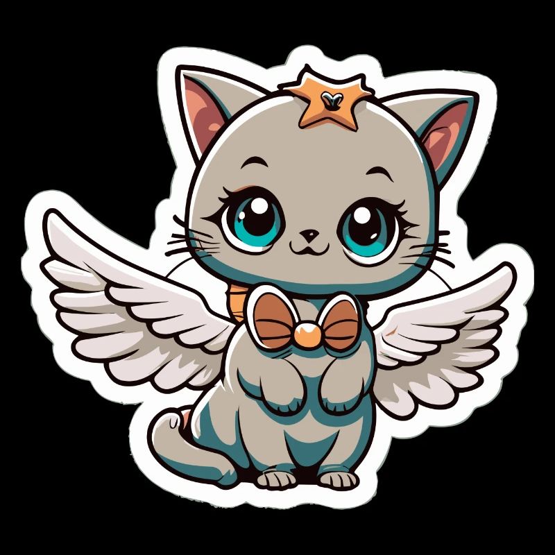 Cadeau d’ange gardien de chat