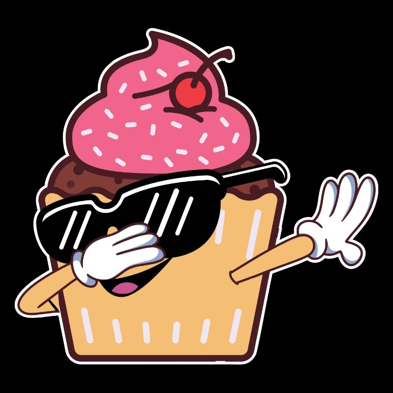 Cool Dabbing Cupcake Baking Enfants Chef pâtissier